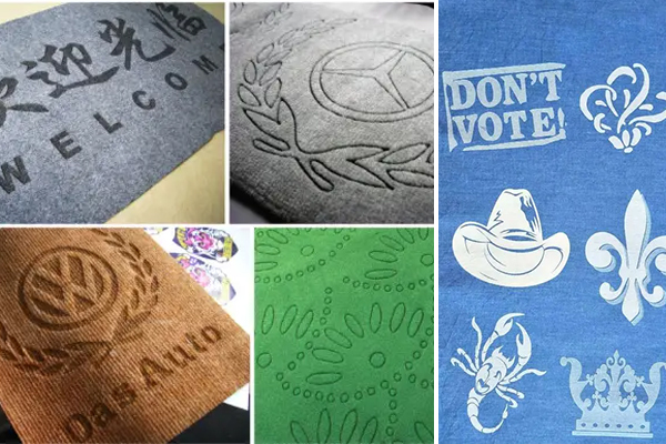 牛仔布料激光燒花設備—布料激光印花機