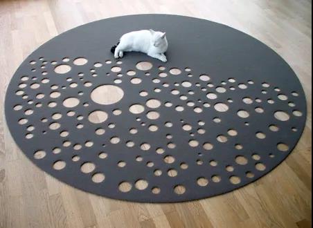 激光鏤空地毯 點綴溫馨空間